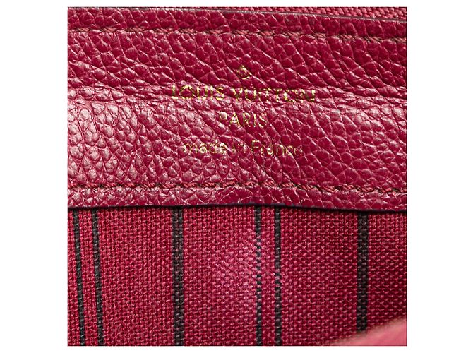 Clutch Petillante in Monogram Empreinte Rosso Louis Vuitton - vista 5
