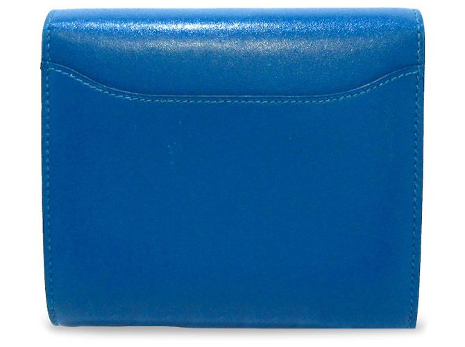 Constance Hermès HERMES Purses, wallets & cases T.  Leather Blue - view 2