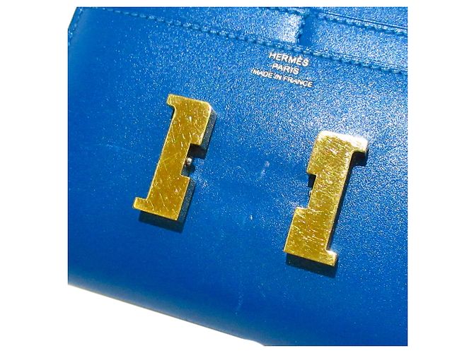 Constance Hermès HERMES Purses, wallets & cases T.  Leather Blue - view 6
