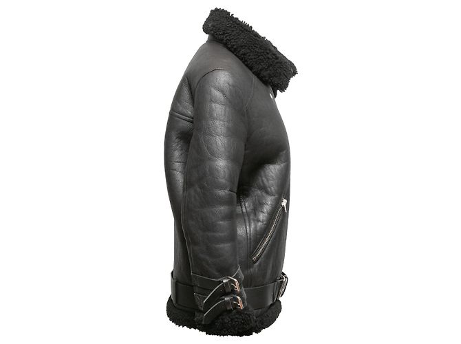 ACNE STUDIOS Jacken T.FR 32 Leder Schwarz - Ansicht 3