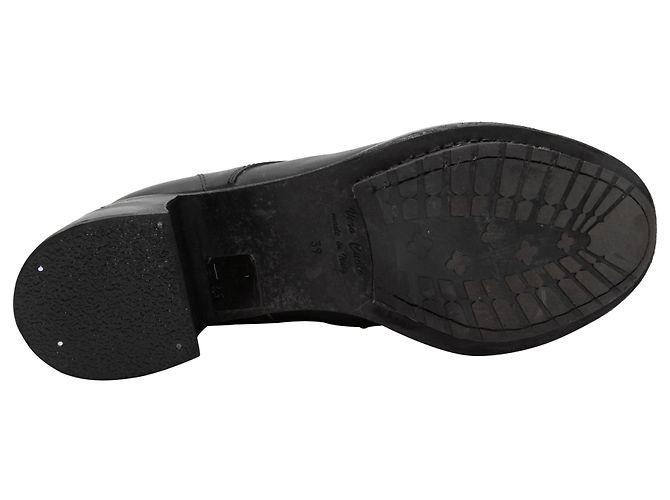 Bottes à lacets à talons noires Ann Demeulemeester taille 39 - vue 5