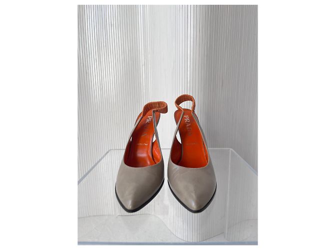 Prada Stiletto Sling-Backs degli anni '90 Arancione - vista 5