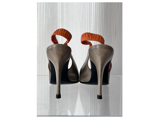 Prada Stiletto Sling-Backs degli anni '90 Arancione - vista 7
