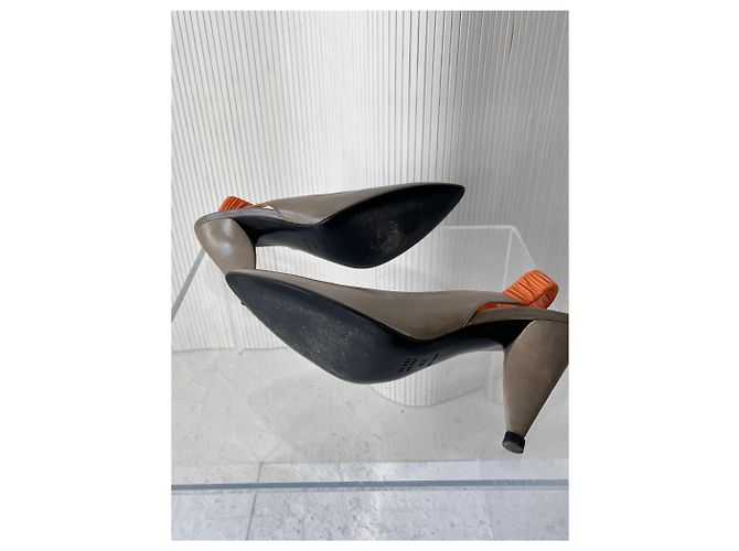 Prada Stiletto Sling-Backs degli anni '90 Arancione - vista 8