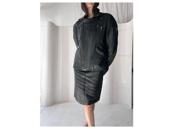 LEDER MOTORRADJACKE ACNE STUDIOS Schwarz - Ansicht 10