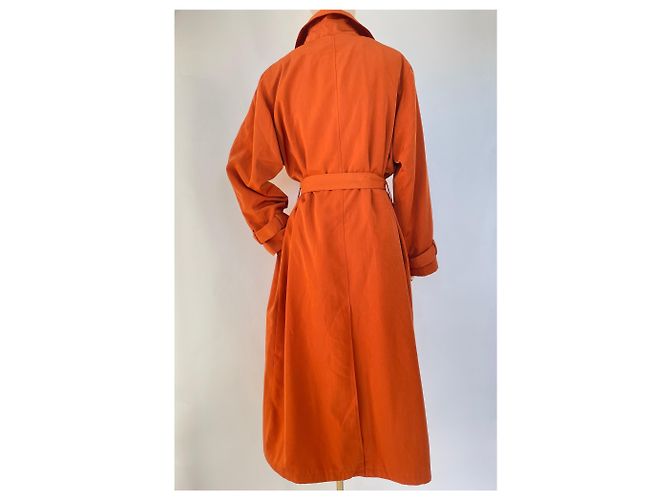 No Name Abrigo trench oversized naranja quemado - vista 11