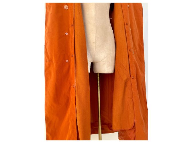 No Name Abrigo trench oversized naranja quemado - vista 13