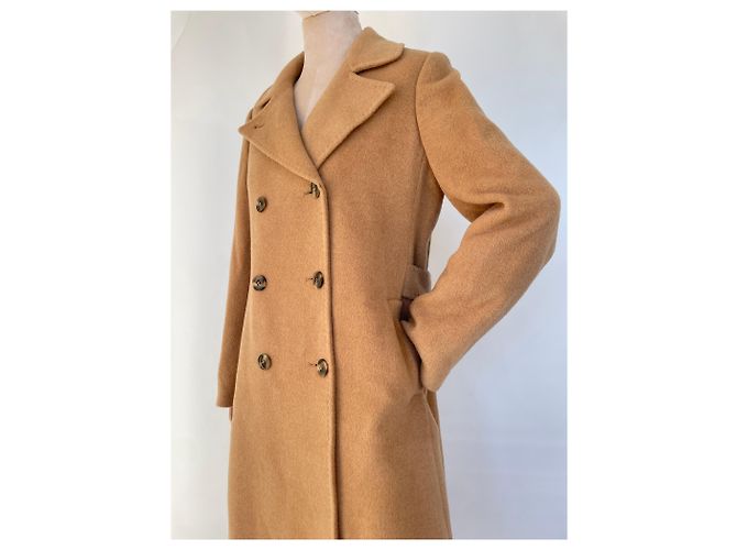 No Name Camel Double Breasted Peacoat - view 12