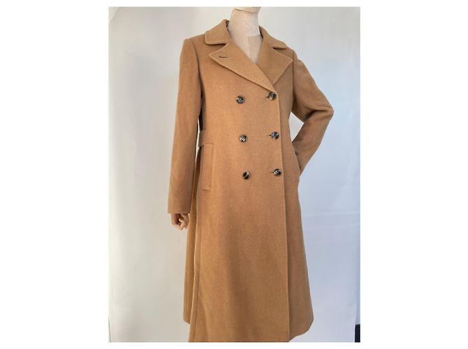 No Name Camel Double Breasted Peacoat - view 14