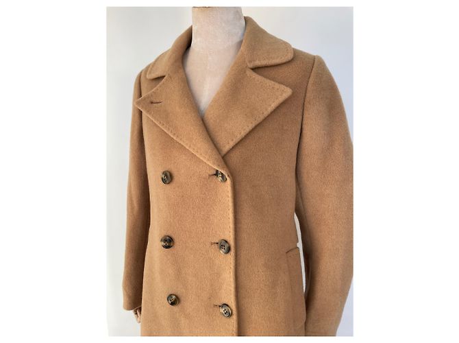 No Name Camel Double Breasted Peacoat - view 15