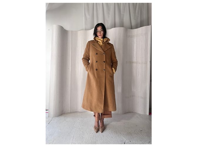 No Name Camel Double Breasted Peacoat - view 7