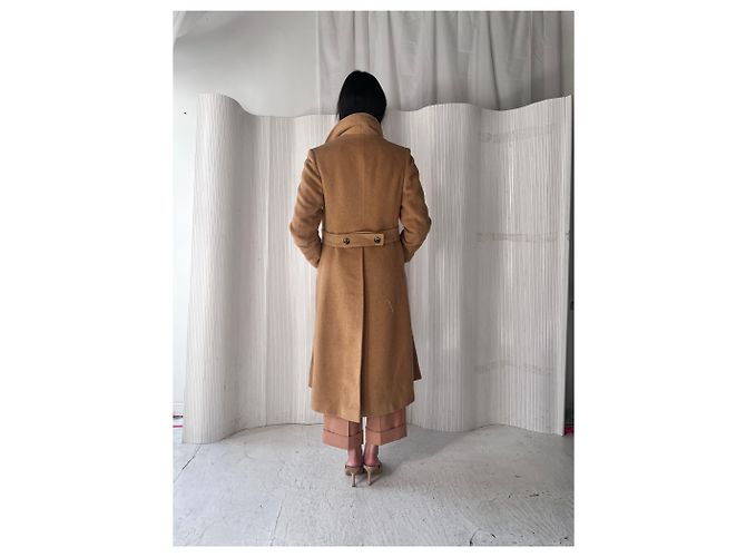 No Name Camel Double Breasted Peacoat - view 9