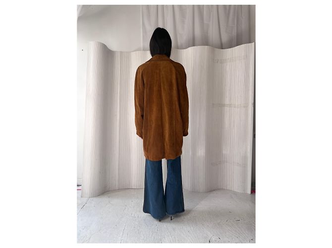Haider Ackermann Italienische Cognac Wildlederjacke - Ansicht 5