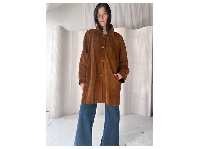 Haider Ackermann Italienische Cognac Wildlederjacke - Ansicht 7