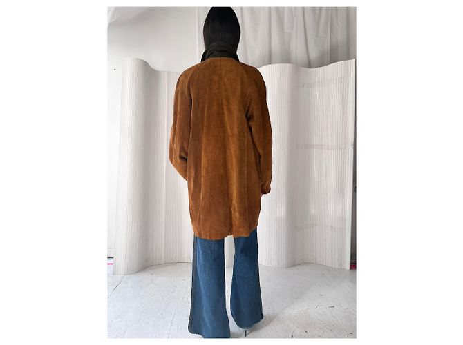 Haider Ackermann Italienische Cognac Wildlederjacke - Ansicht 8