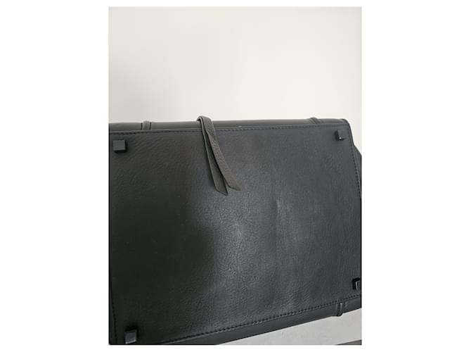 Borsa Céline Phantom in pelle nera Nero - vista 6