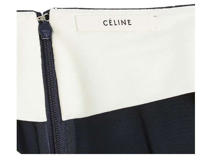 Céline 2010 Skirt FR40 Phoebe Philo Navy Army Skirt UK12 US10 Celine Navy blue - view 3