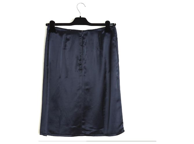 Céline 2010 Skirt FR40 Phoebe Philo Navy Army Skirt UK12 US10 Celine Navy blue - view 4