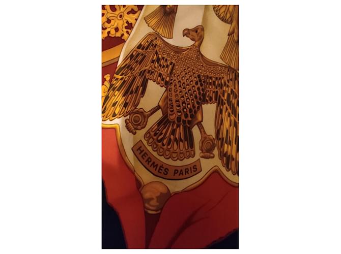 Hermès Bufanda Hermes 'sol de seda' Blanco - vista 4