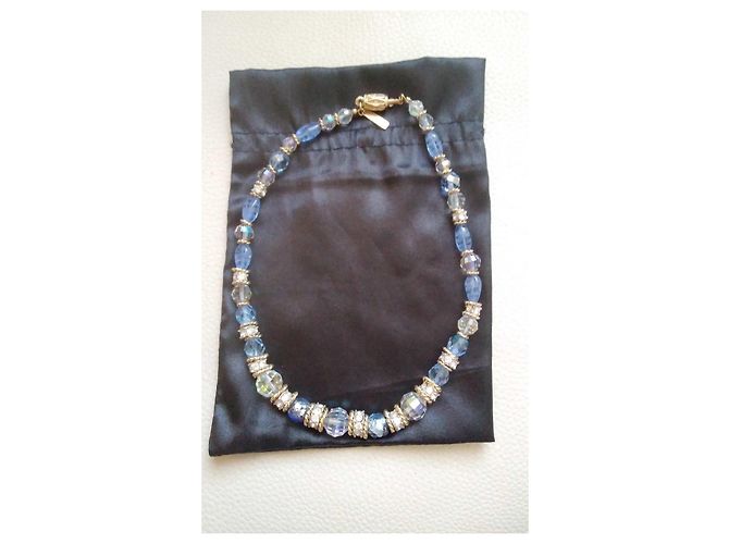 Collar Balenciaga Perlas de Cristal Dorado - vista 7