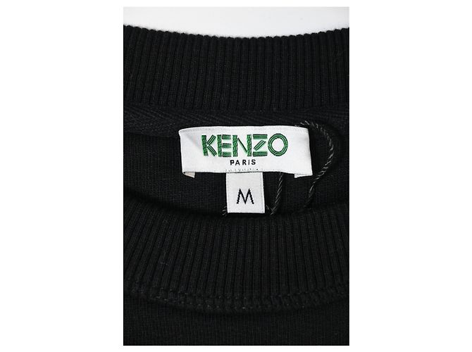 Kenzo Logo Tiger Sweatshirt in Black Cotton - view 5