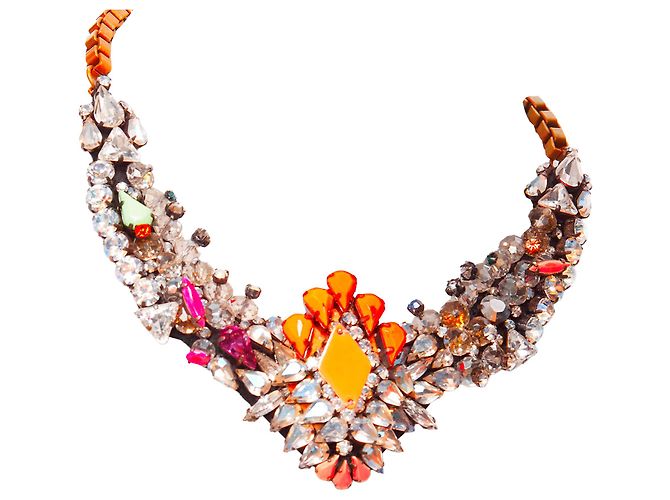 Collana corta in cristallo Shourouk Rosa - vista 6