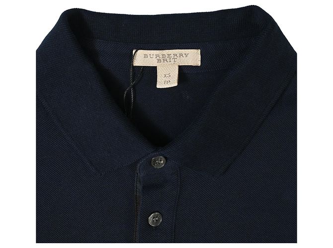 Polo de algodón azul marino con logo EKD de Burberry - vista 3