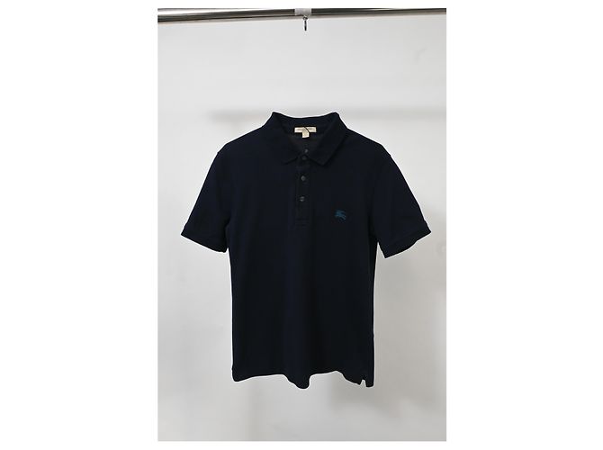 Polo de algodón azul marino con logo EKD de Burberry - vista 5