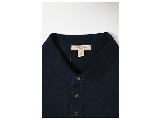 Polo de algodón azul marino con logo EKD de Burberry - vista 7