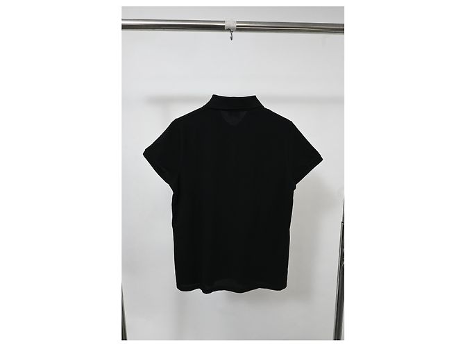 Polo de algodón negro con estampado de cartas de juego Saint Laurent - vista 6