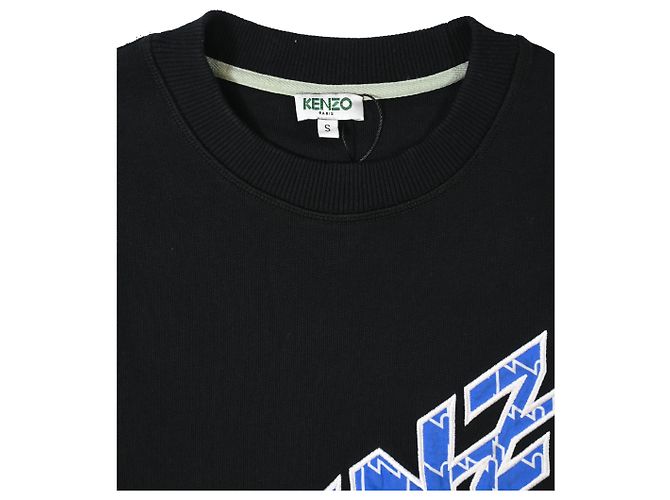 Felpa Kenzo Logo in cotone nero - vista 3