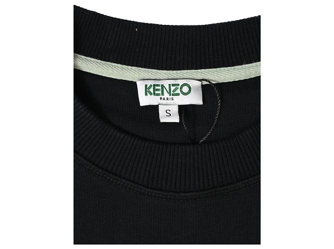 Felpa Kenzo Logo in cotone nero - vista 4