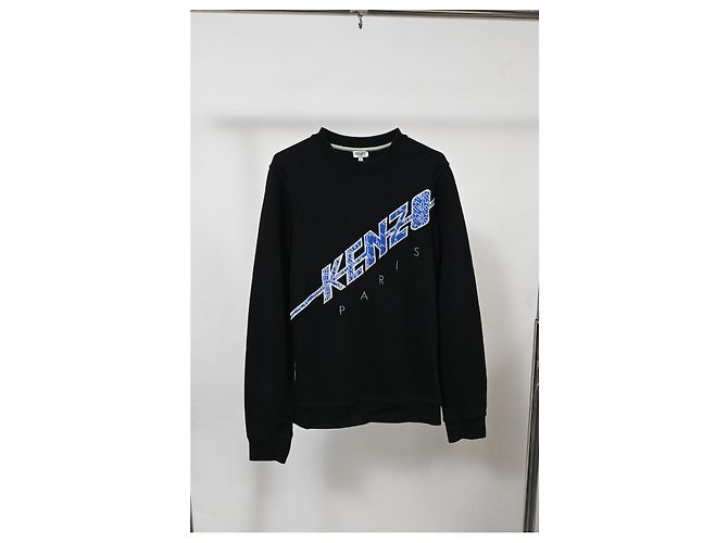 Felpa Kenzo Logo in cotone nero - vista 5