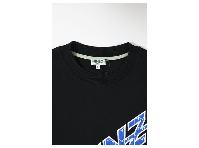 Felpa Kenzo Logo in cotone nero - vista 7