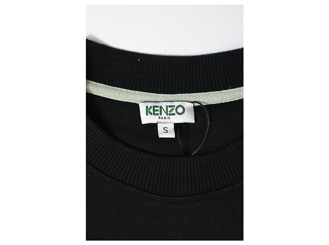 Felpa Kenzo Logo in cotone nero - vista 8