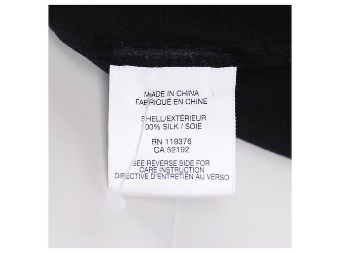 Top Ghost trasparente Helmut Lang in seta nera Nero - vista 5