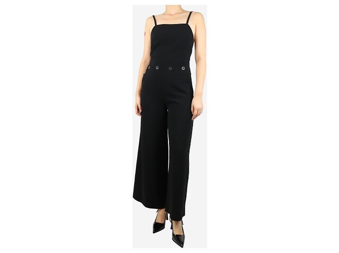 Max Mara Mono de pierna ancha Tabarin negro - talla UK 10 - vista 3
