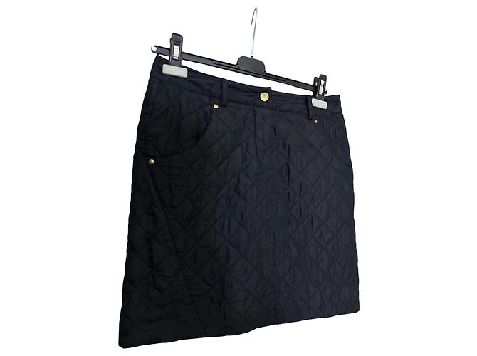 Autre Marque Falda Vivienne Tam de seda negra Negro - vista 2