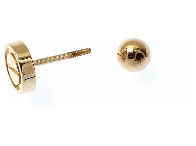Pendientes Love Stud de Cartier en oro amarillo de 18 quilates - vista 3