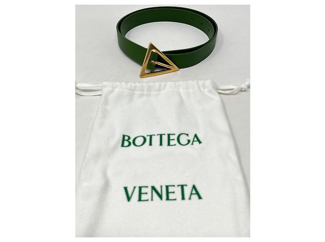 Cintura Bottega Veneta in pelle verde - vista 2