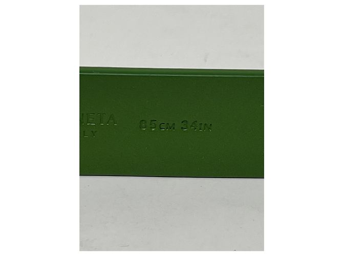 Cintura Bottega Veneta in pelle verde - vista 4