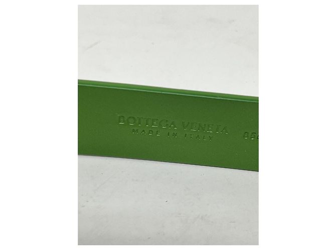 Cintura Bottega Veneta in pelle verde - vista 5