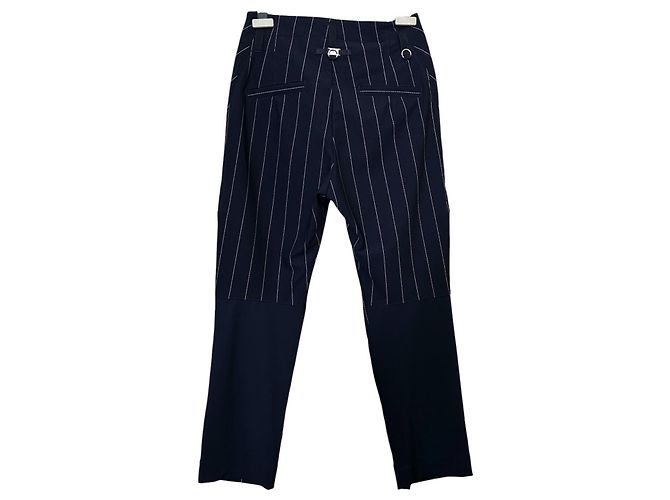 Pantalones a rayas azules High - vista 3