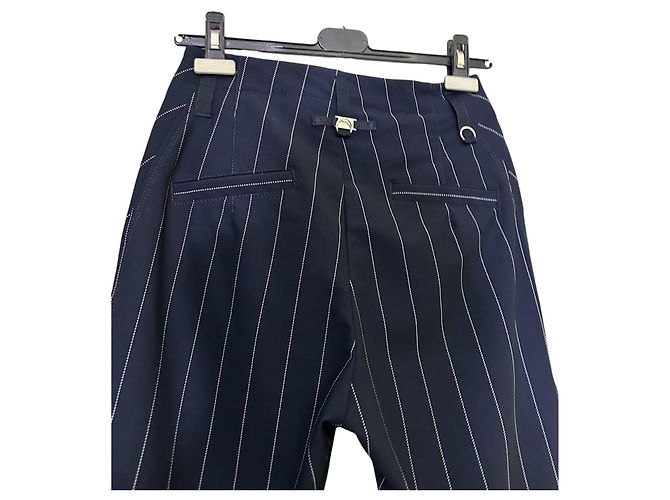 Pantalones a rayas azules High - vista 4
