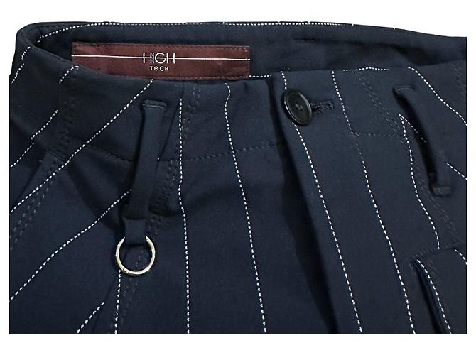 Pantalones a rayas azules High - vista 5