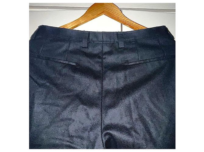 Authentic Gucci Rare Tom Ford Runway Black Web Striped Wool Pants - view 2