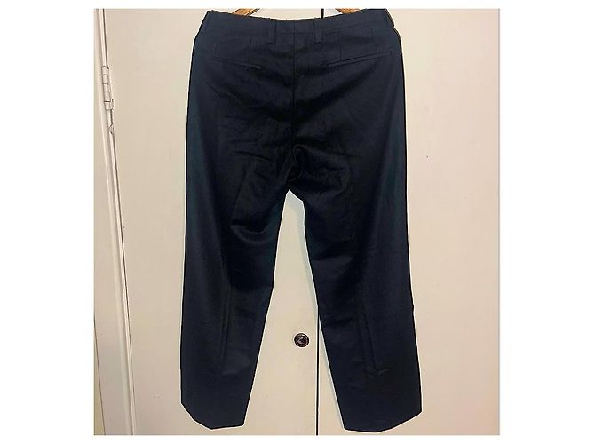 Authentic Gucci Rare Tom Ford Runway Black Web Striped Wool Pants - view 7
