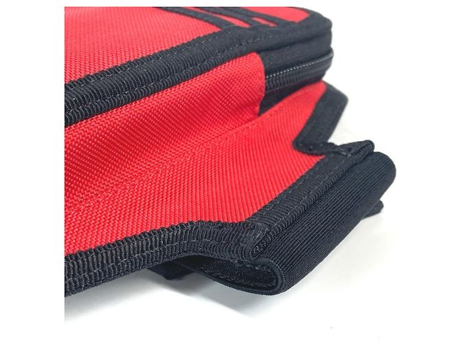 Pouch porta telefono Balenciaga Explorer Nero Rosso - vista 6