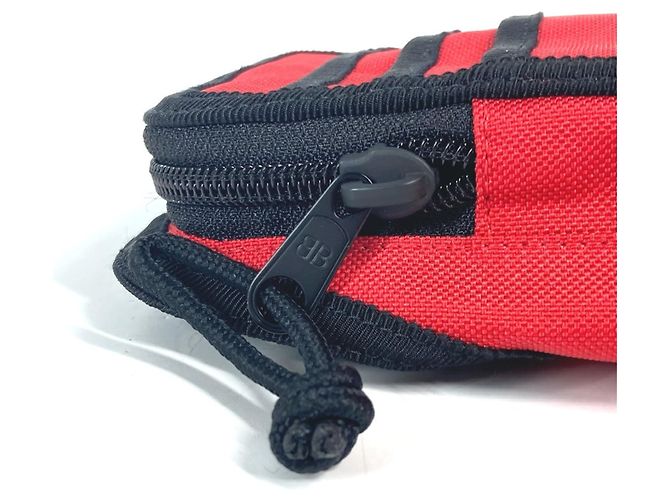 Pouch porta telefono Balenciaga Explorer Nero Rosso - vista 9