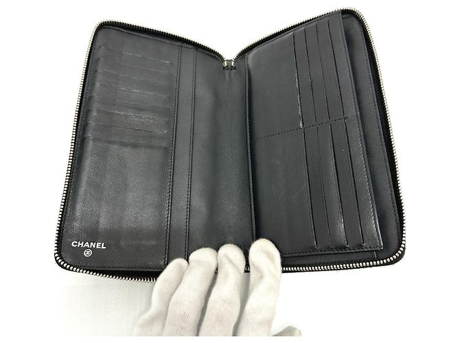 Cartera larga redonda Matelassé Chanel Negro - vista 9